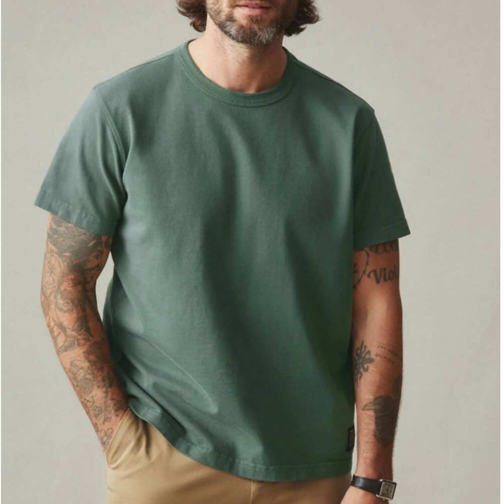 American Giant Men's Everest Tee Green Size Large NWOT